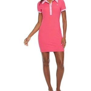 Juicy By Juicy Couture Short Sleeve Bodycon Dress sz Medium Pink w/trimCute& fun